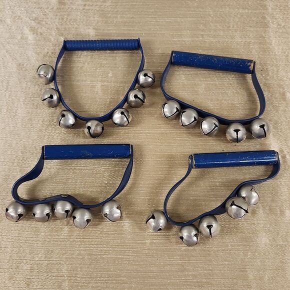 Sleigh Bells D Shaped Shaker Set of 4 - Picture 6 of 6